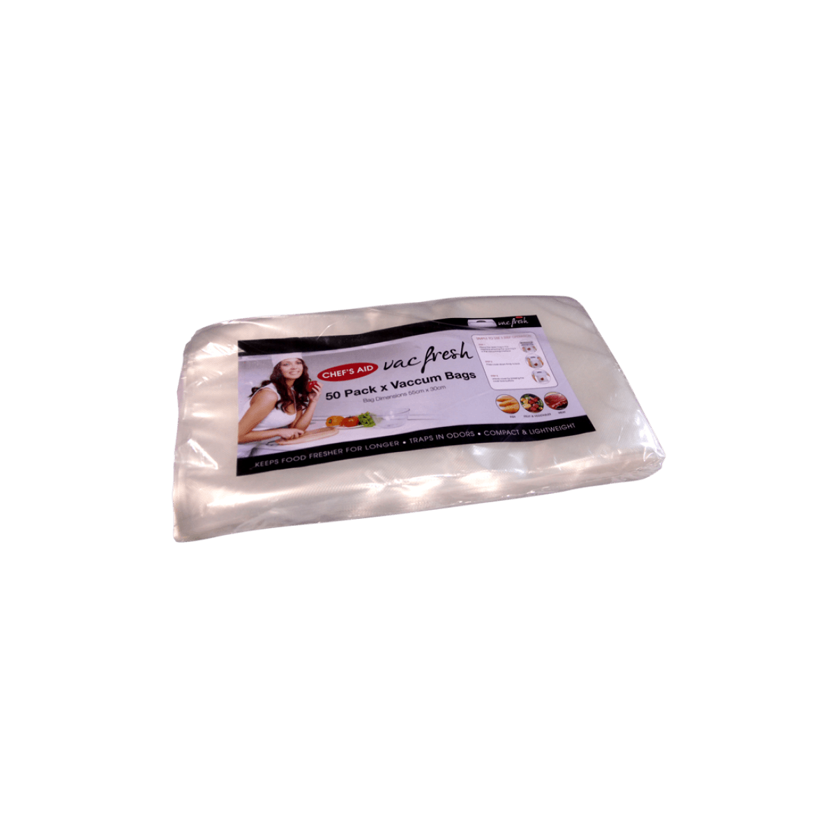 Chefs Aid Vac Bags 550 x 300mm - 50PK