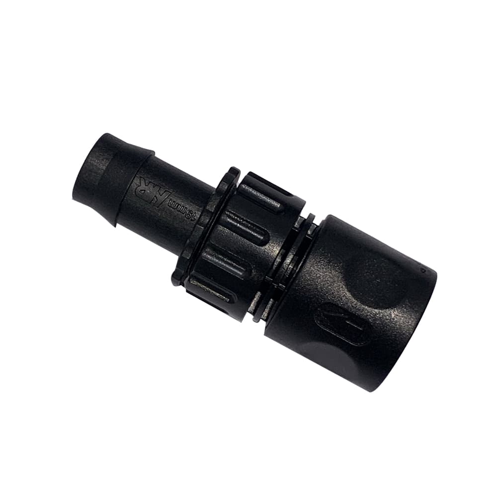 19mm Barbed to Snap on Hose Connector
