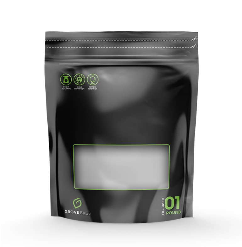 Grove Bags TerpLoc 1 lb 454g Pouch Window