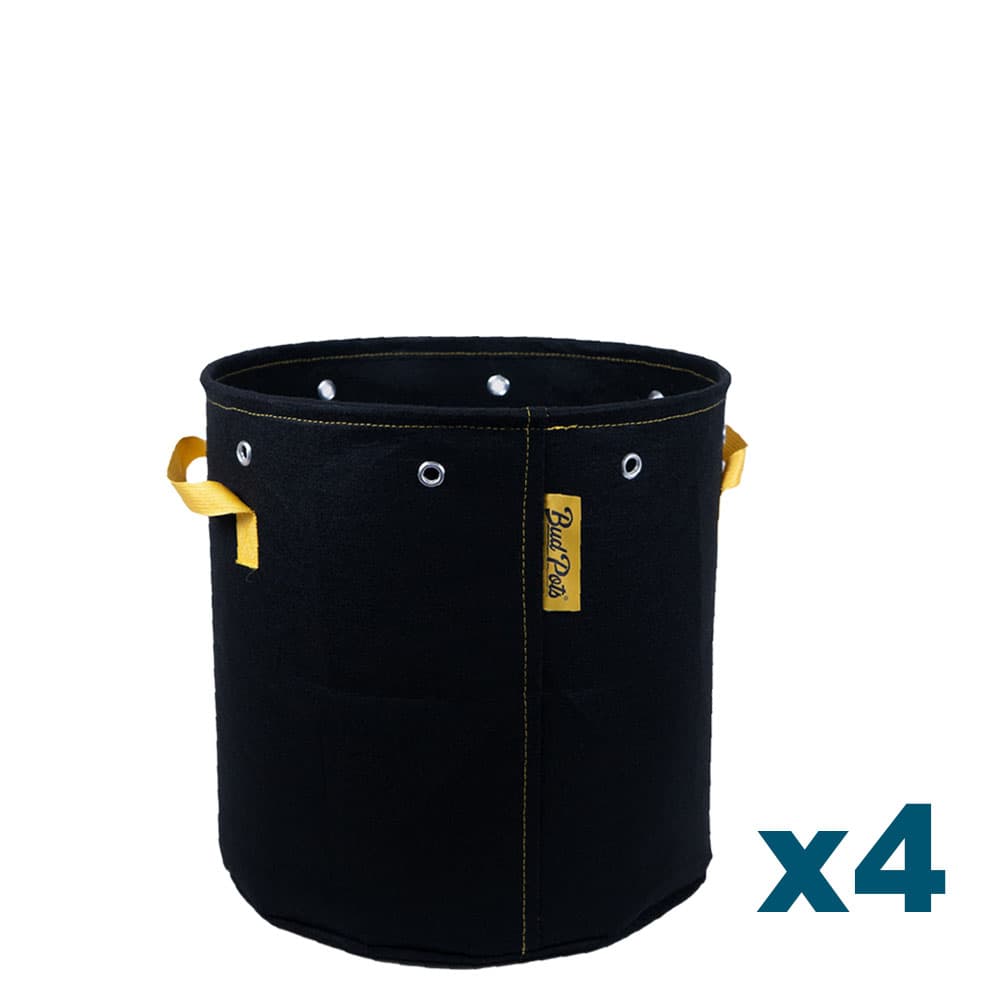 BudTrainer Fabric Budpots 3gal 11L (4 Pack)