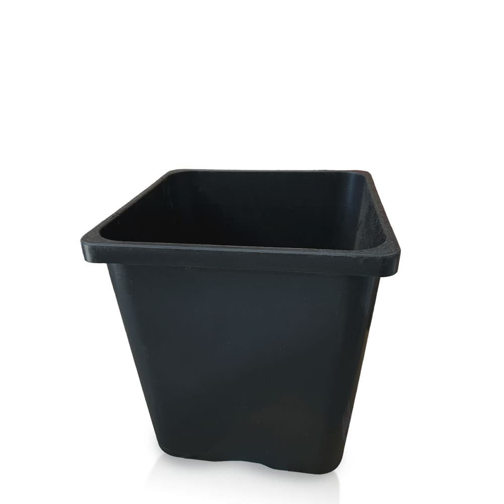 Pot Square Black 300mm