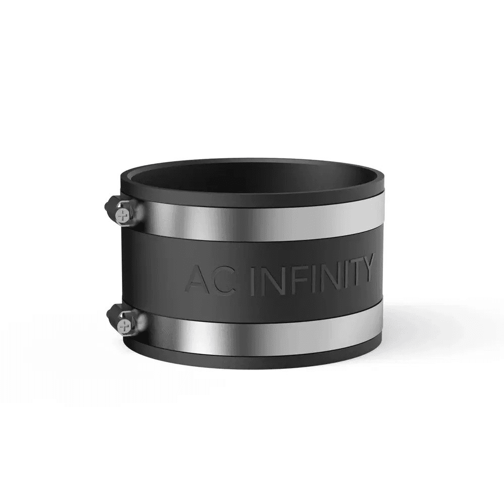 AC Infinity Duct Coupler Noise Reduction Stainless Steel Clamp 4"/100mm