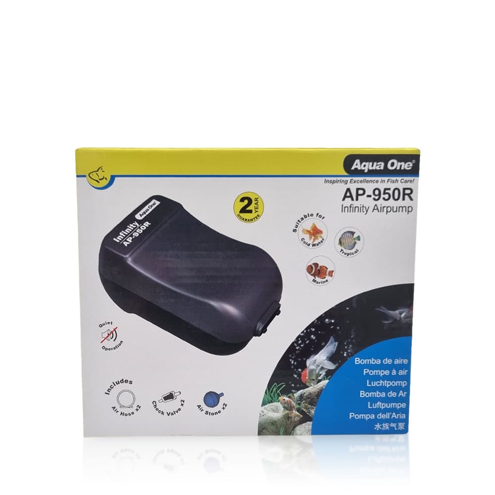 Aqua One AP950 Air pump 2 Outlet 2x280L/HR