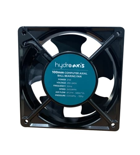 Hydro Axis Computer Axial Ball Bearing Fan 100mm - 4 Inch