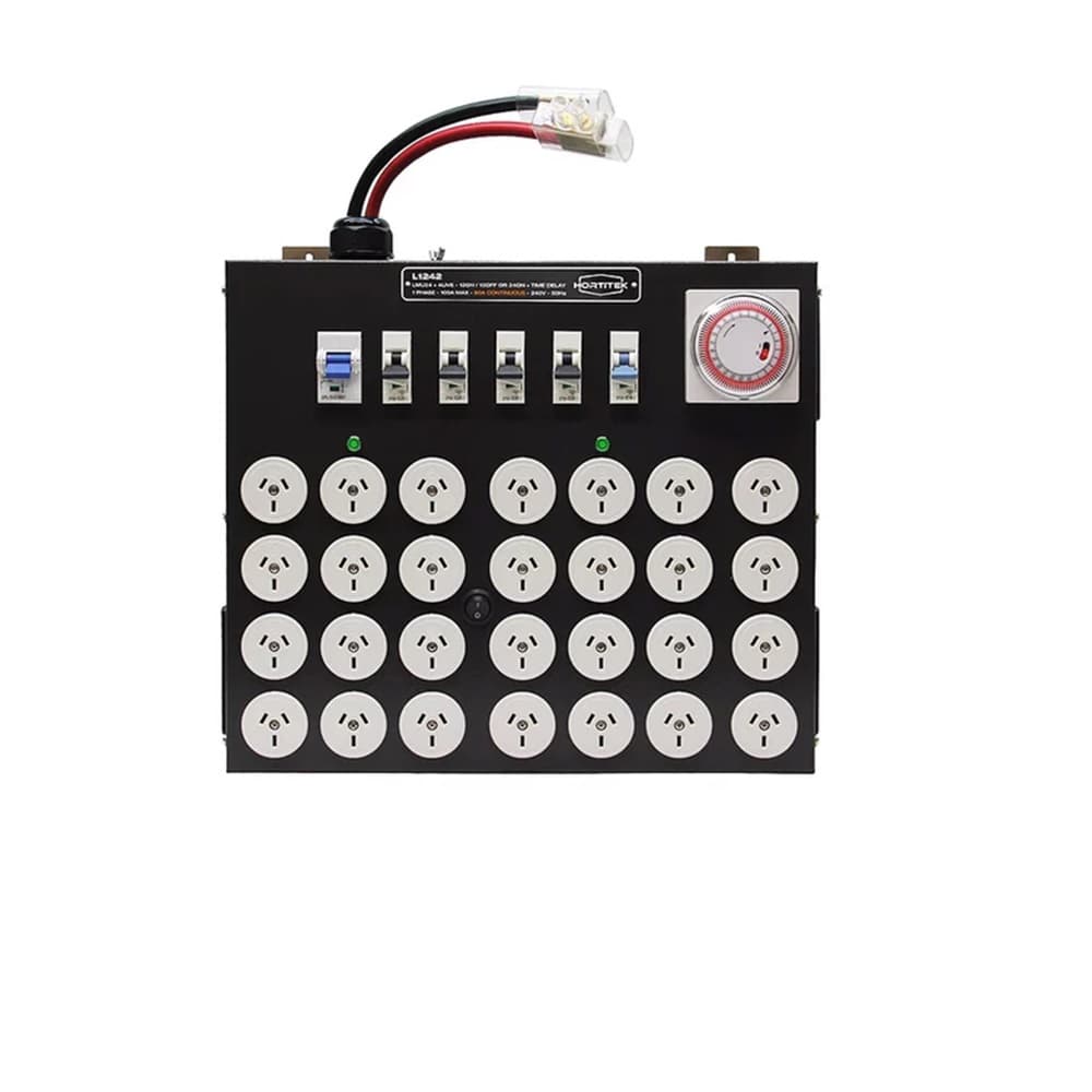 Hortitek LMU Light Management Unit 24 12ON/12OFF Or 24ON 4 Live 100A 1PH TD