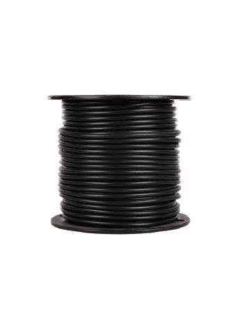 6mm Vinyl Tubing Black Per Metre