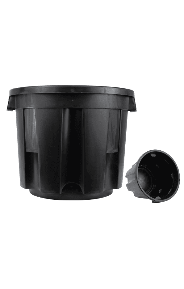 Bucket Black W/Handle 410mm 28L