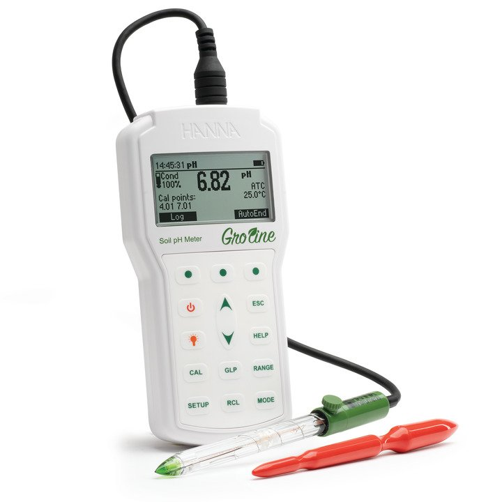 Hanna GroLine Professional Portable Soil pH Meter HI98168 Hyalite